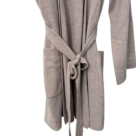 Johnny Was Mauve Pink Pure Cashmere Belted Sweater Cardigan Womens Small - Picture 3 of 7